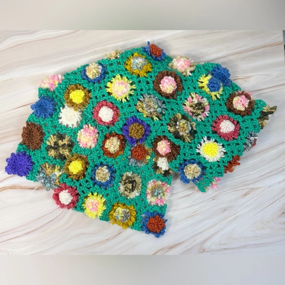 Wet Seal Crochet Scarf YTK HTF NWT Whimsical Boho Statement Vintage Feminine